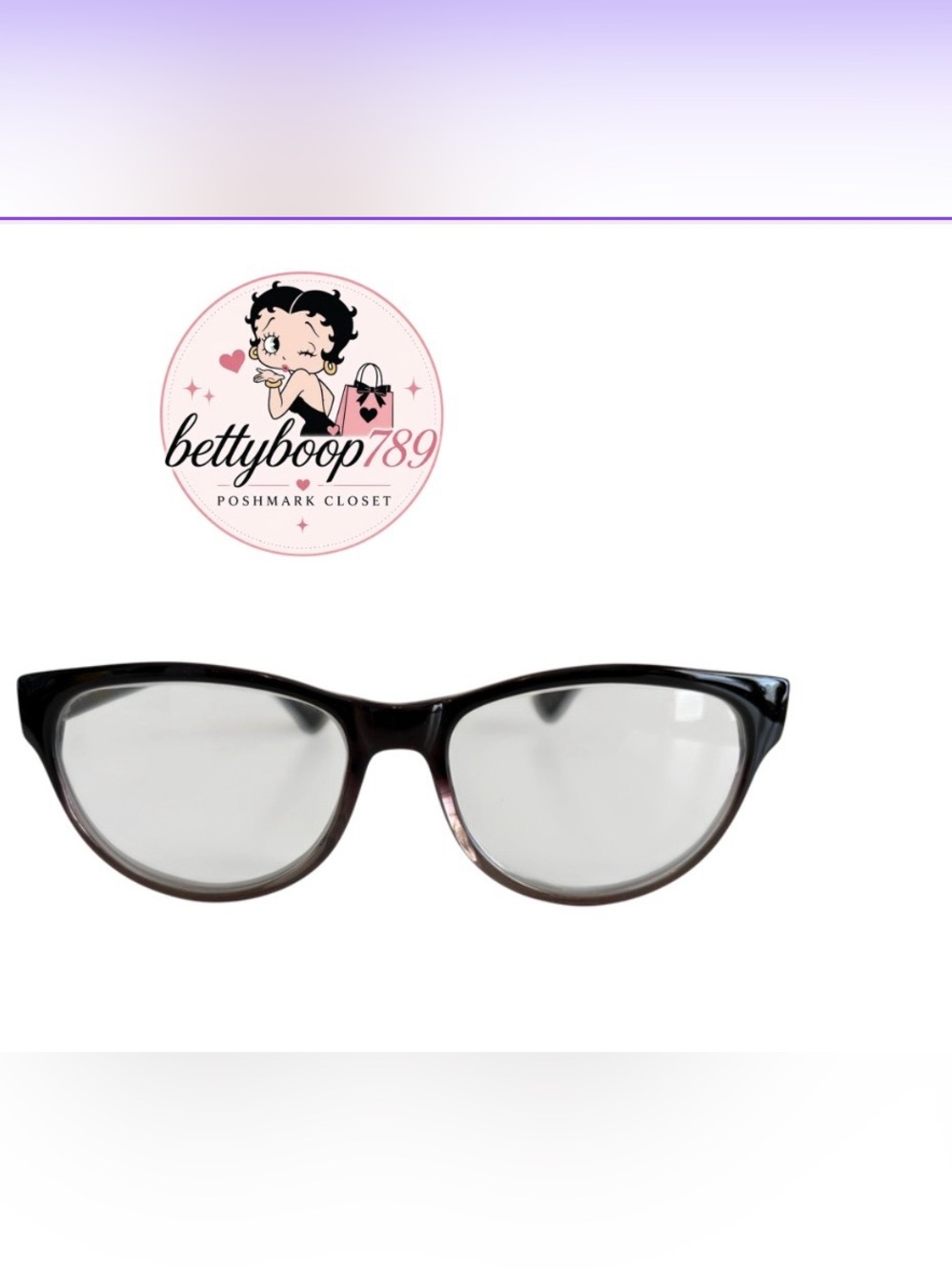 envy Women's Cat-Eye Glasses in Black-to-Gray Gradient